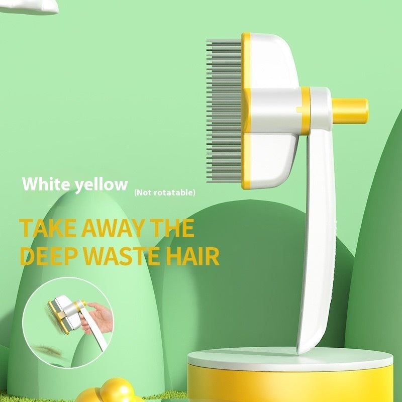 Self-Cleaning Pet Grooming Comb – Cat & Dog Brush for Long Hair, Flea & Shedding