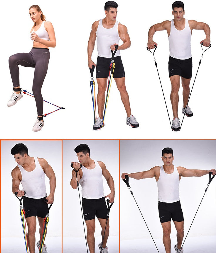 Portable Fitness Rally – Resistance Band Strength Trainer for Home & Travel Workouts