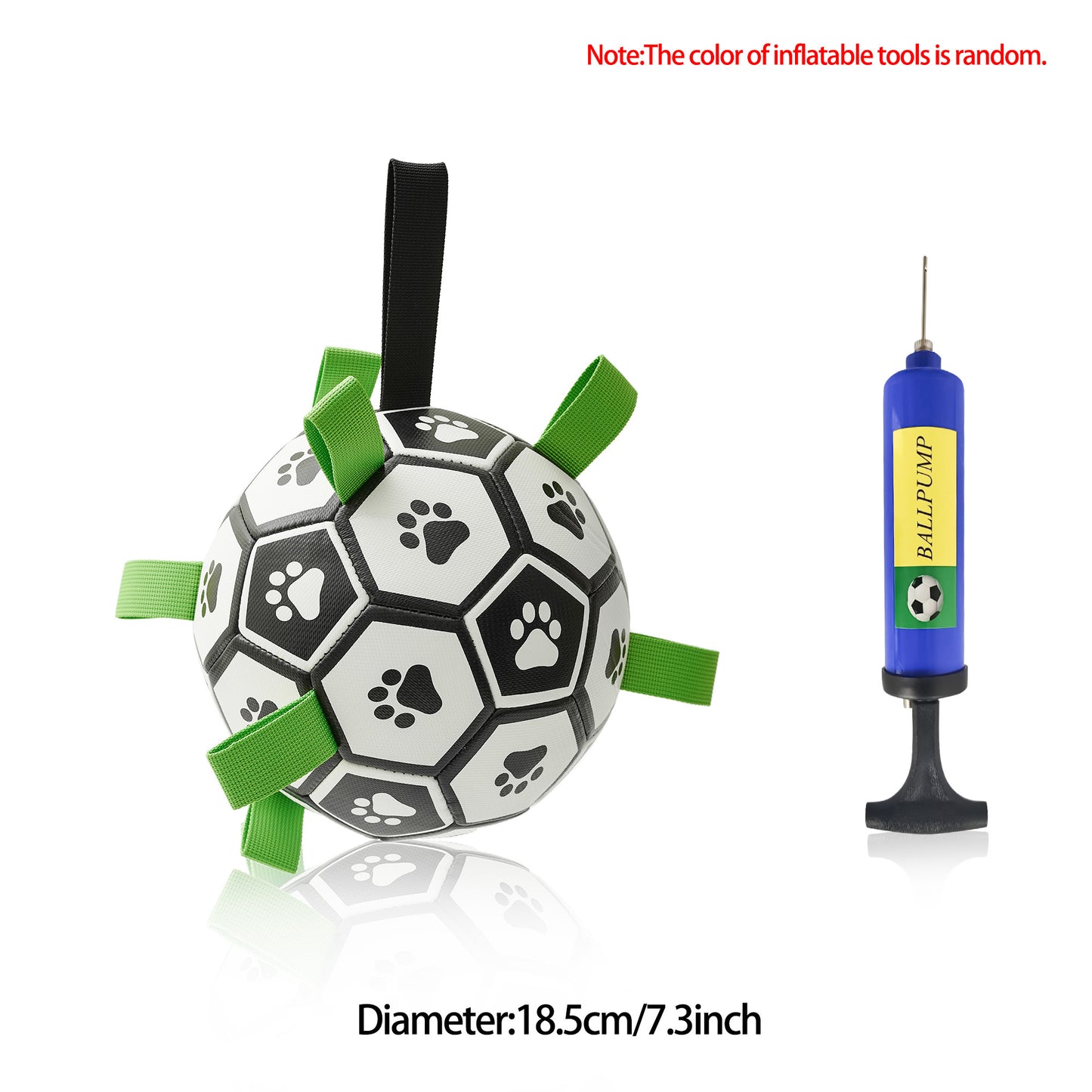 Interactive Dog Soccer Ball – Durable Football Training Toy for Large Dogs & Outdoor Play