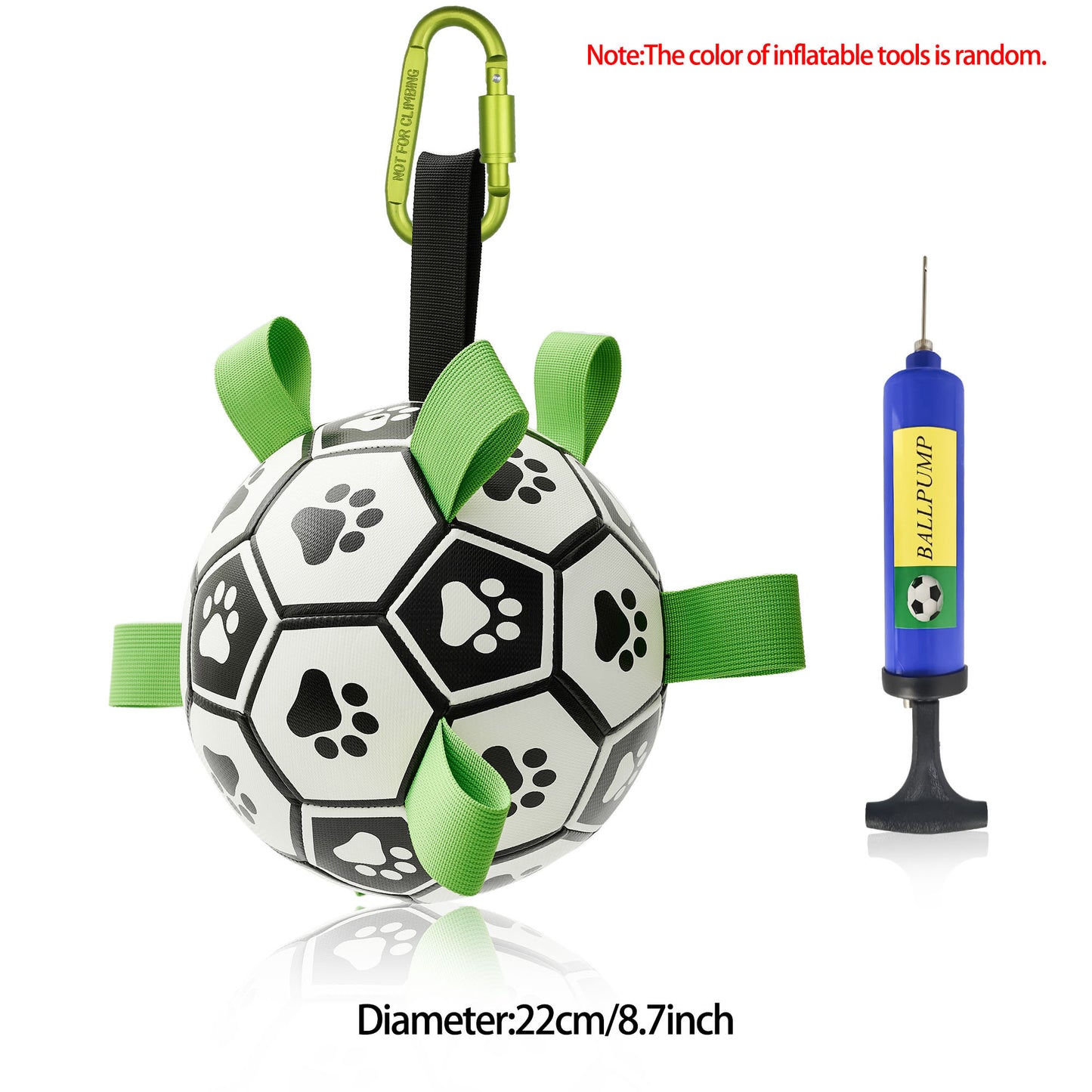 Interactive Dog Soccer Ball – Durable Football Training Toy for Large Dogs & Outdoor Play