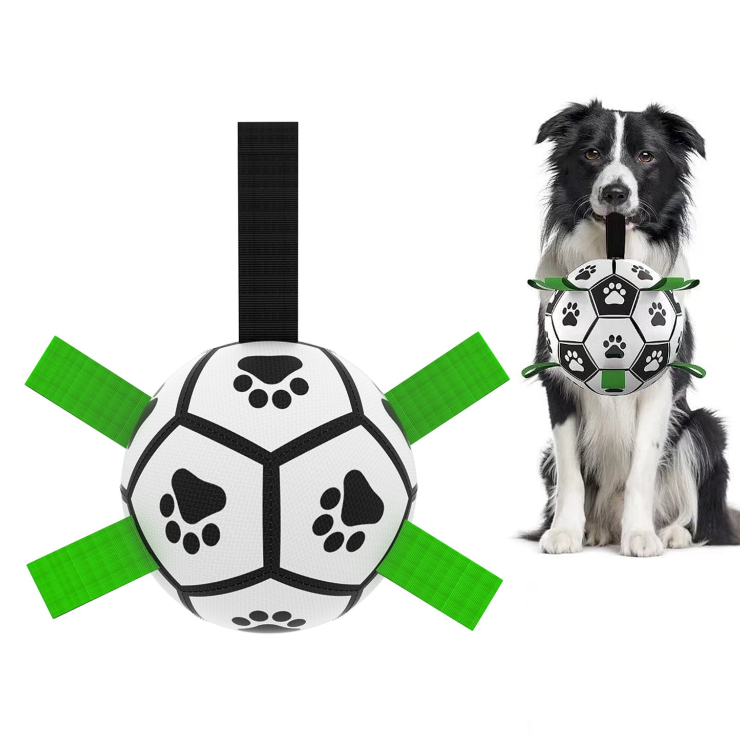 Interactive Dog Soccer Ball – Durable Football Training Toy for Large Dogs & Outdoor Play