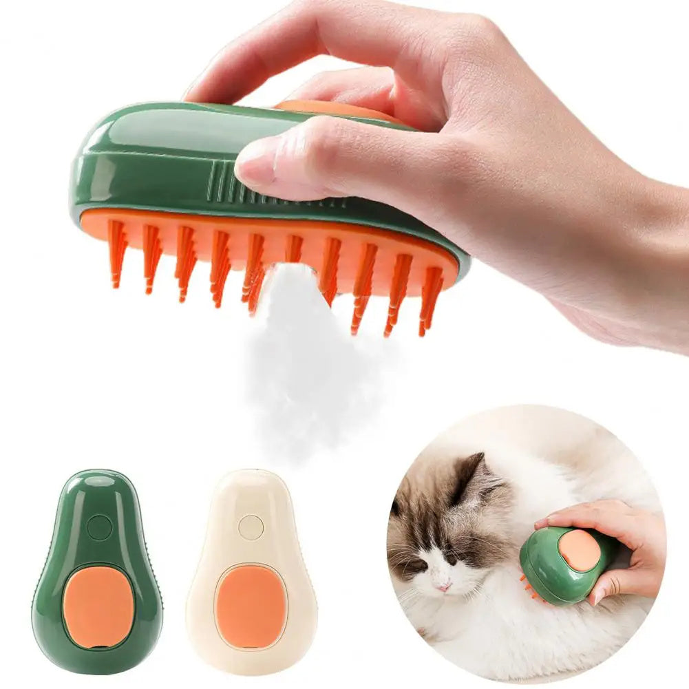 Steamy Cat Brush – Electric Self-Cleaning Steam Grooming Comb for Cats & Dogs