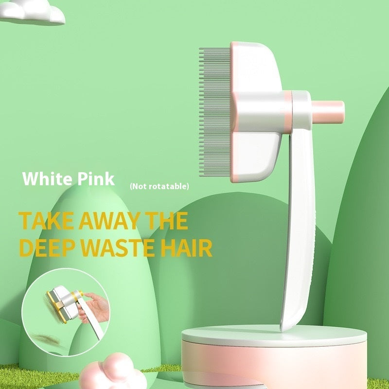 Self-Cleaning Pet Grooming Comb – Cat & Dog Brush for Long Hair, Flea & Shedding