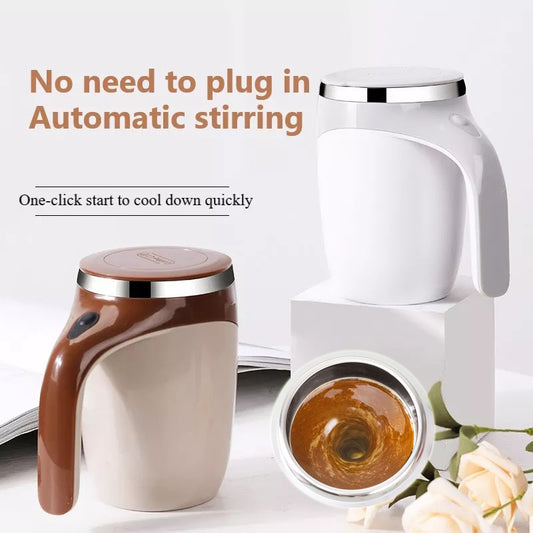 Rechargeable Automatic Self-Stirring Coffee Cup – Electric Magnetic Mixer Mug